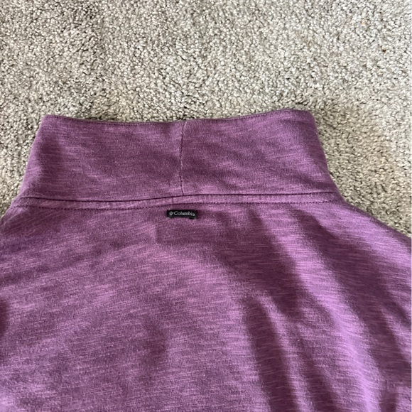 Columbia sweater womens large purple button front cross over lightweight casual - Picture 5 of 12